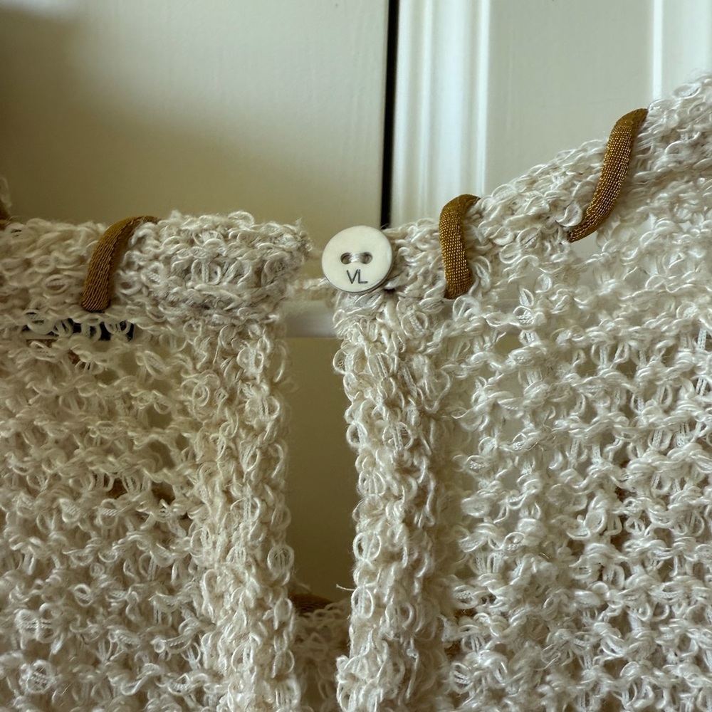VERONIQUE LEROY SLEEVELESS KNITTED TOP - OFF WHITE SIZE M - Picture 11 of 12